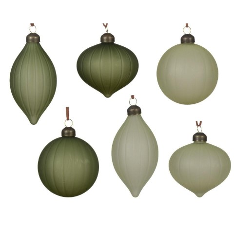 SFERA VETRO D.8 VERDE MATT 6 ASSORTITI